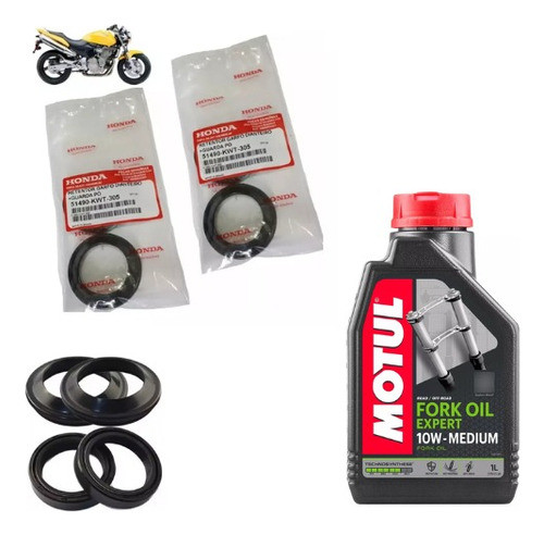 Retentor Bengala Guarda Po Original E Oleo Motul Hornet 2005 0