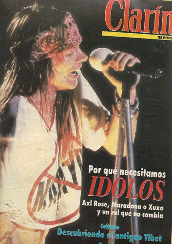 Clarín Revista 1993 Axl Rose Madonna Xuxa Raul Lozza 0