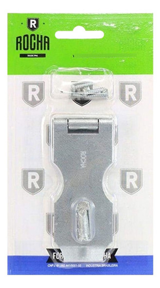Trinco Porta Cadeado Ferrolho 90x40 Mm Rocha 454 1