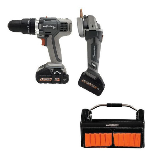 Kit Taladro Percutor+amoladora Angular Recargables+regalo 0