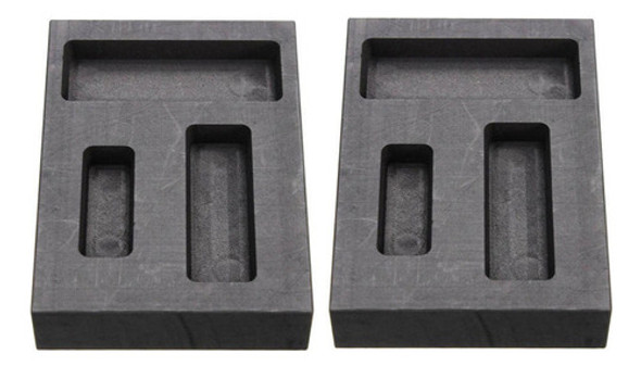 2x Molde De Barra Do Kit De Lingote De Grafite De Ouro 2x 0 2x Molde De Barra Do Kit De Lingote De Grafite De Ouro 2x 0