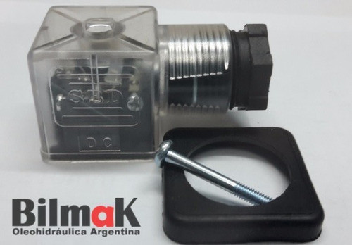 Conector Con Led Para Válvula Hidráulica 12v Ó 24v - Electro 1