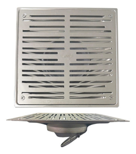 Combo Rejillas Mozart P/piso Lineal 50x10 Cuadrada 10x10 X2 1