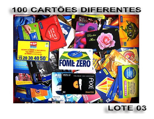 Cartões Telefônicos 100 Diferentes + Surpresa Leia Tudo-l003 0