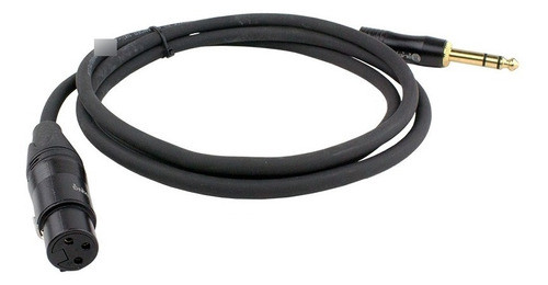 Cable Audio Xlr Hembra A Plug De 1/4 Balanceado De 7,5 Mt 0