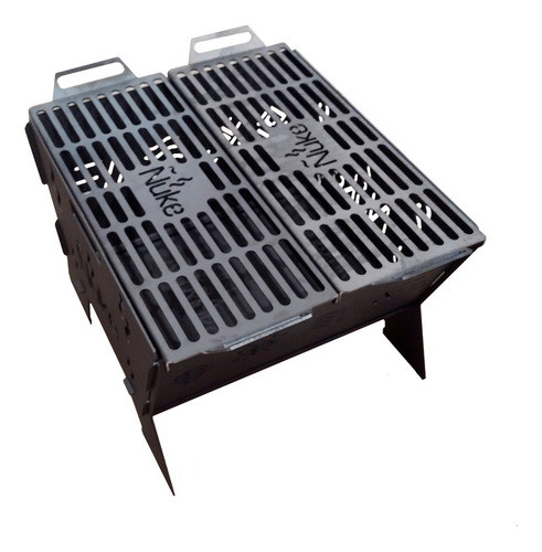 Fogón Brasero Ñuke Huapi 50 Con 2 Medias Parrillas Para Leña 0