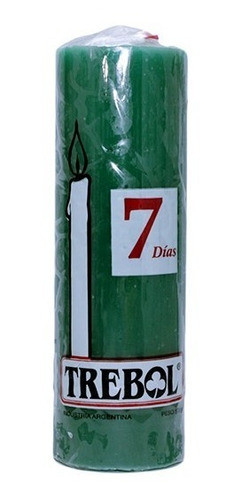 Velón Verde Trebol De 7 Dias Vela 0