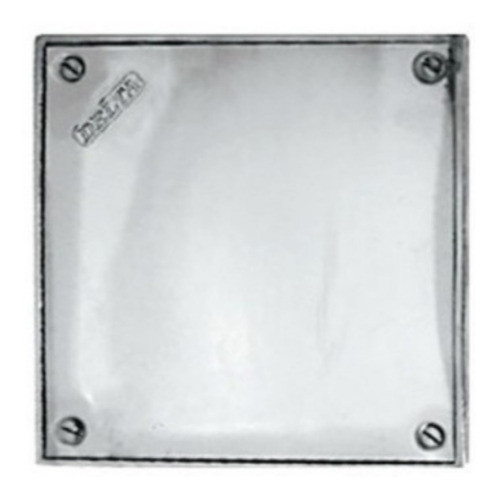 Tapa Piso Delta 1306 11 X 11 Cm Caja Plomo Acero Inox 0