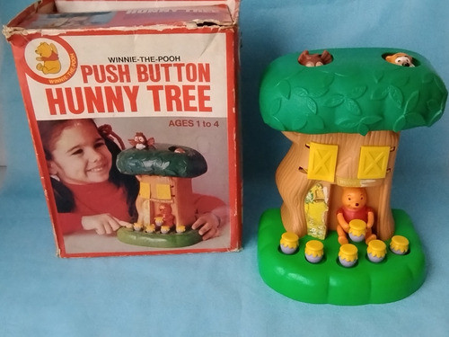 Brinquedo Pressionar Botão Hunny Tree Ursinho Pooh E Amigos 0