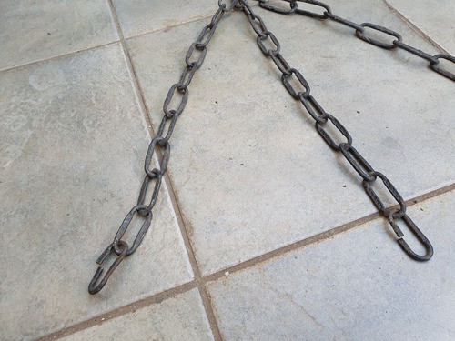 Cadena Reforzada Eslabon Grande Araña Iluminacion 2 Mts 1