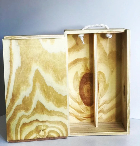 Cajas De Madera Para Dos Vinos Estucharía X 5 1