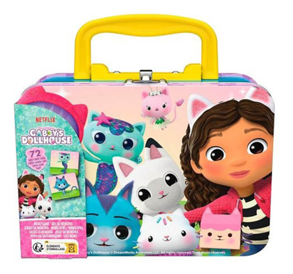 Gabby's Dollhouse Juego De Memoria En Lata 72 Cartas El Rey 0