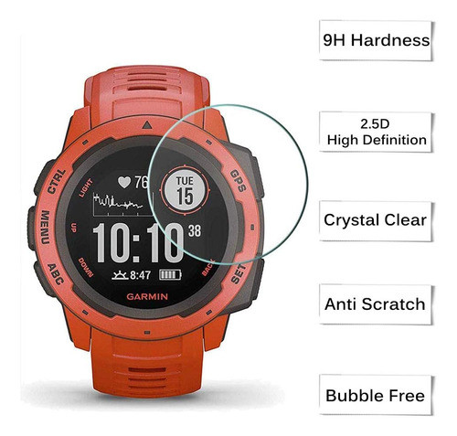 Miimall [paquete De 10+2] P/ Garmin Instinct Solar Surf 1