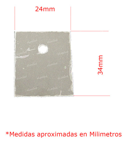 10 Aislantes De Mica Para Transistores Tip 34x24mm 1