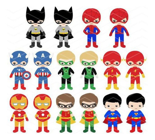 Cliparts Super Héroes Niños Imágenes Png Ideal Egresados 0