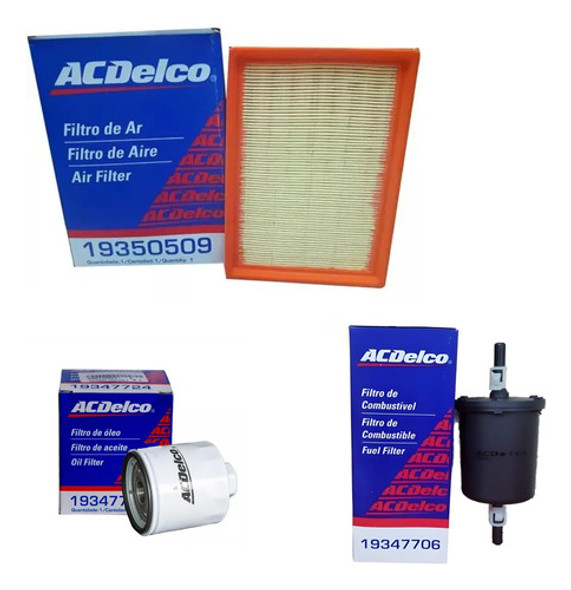 Kit Completo 3 Filtros Chevrolet Spin Cobalt 0