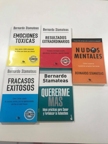 Pack De 5 Libros De Bernardo Stamateas Autor De Gente Tóxica 0