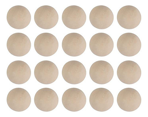 Bolas De Madera De 1.5 Pulgadas Para Manualidades, Esferas . 0