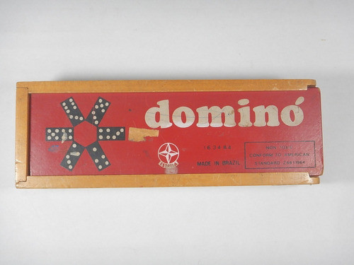 Dominó Estrela - Com Caixa De Madeira 0