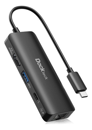 Dockteck Hub Usb C 4k 60hz, 4 En 1 Usb C Pd Ethernet Hub Don 0