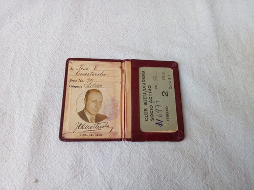Antiguo Carnet Club Shell Mex Diadema 1