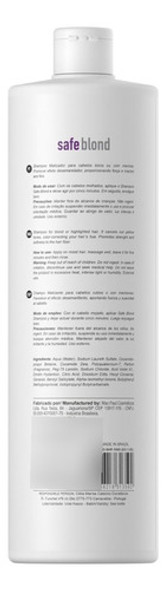 Shampoo Matizante Macpaul Safe Blond 1000ml 1