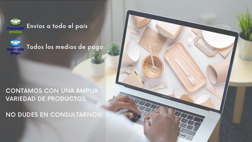 Bandeja Bowl Compostable Con Tapa Ovalado 780cc X10 Unidades 1