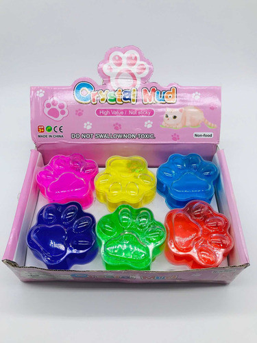 Slime Cat Crystal Mud Antiestres Infantil Pack 12 Unidades 0