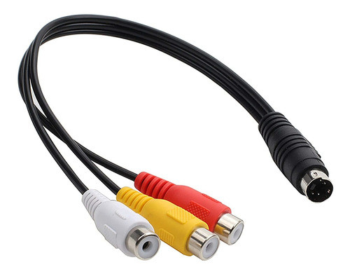Cable Hembra De 4 Pines S-video A 3 Rca Av Para Tv Pc Pc ... 0