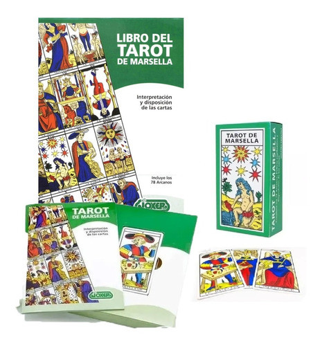 Libro Del Tarot De Marsella Mazo De 78 Cartas Arcanos Joker 0