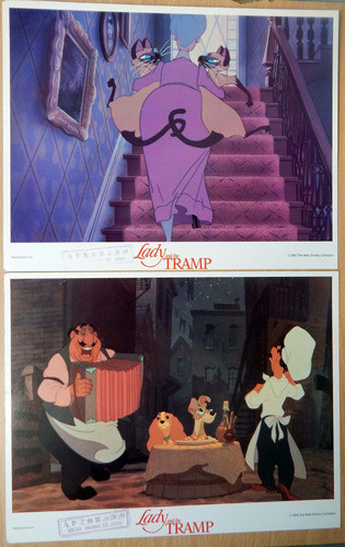 Lady And The Tramp - Walt Disney Set 8 Lobby Cards 36x28 Cm 1
