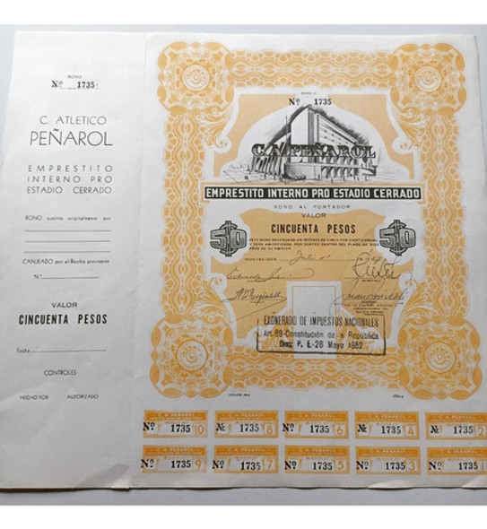 Antigua Acción Del Club Atlético Peñarol 1957 0 Antigua Acción Del Club Atlético Peñarol 1957 0