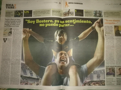 Diario  Deportivo * Ole * Boca Campeon - Año 2008 1