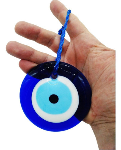 Enfeite Olho Grego 9cm Vidro Sorte Boas Vibrações 1