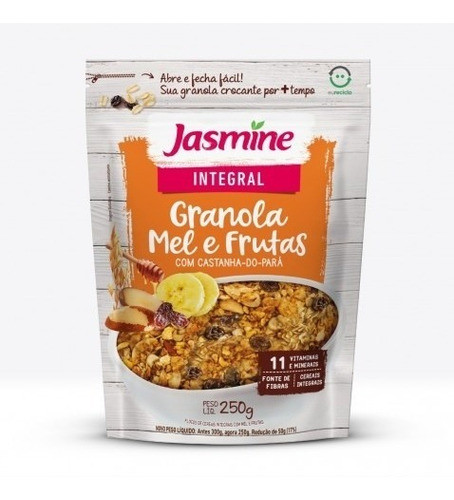 Granola Integral Mel E Frutas 250g Jasmine Kit 6 Unidades 0