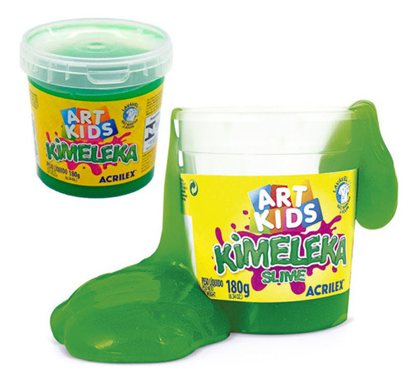 Pote De Slime Acrilex Kimeleka 180gr Varios Colores  El Rey 0