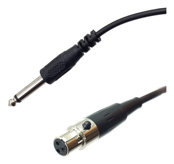 Mmnne 3.3 Pies 1/4  Ts Macho Enchufe A Mini Xlr Hembra Conec 1