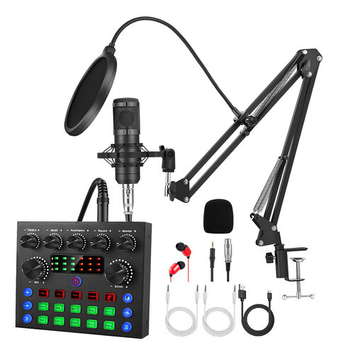 Kit Podcast Youtuber Streaming En Vivo Mezclador+mic+acceso. 0
