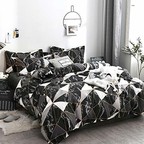 Edredón Negro Jumeey Reina Blanco Plateado Gris Oro Ropa De 1