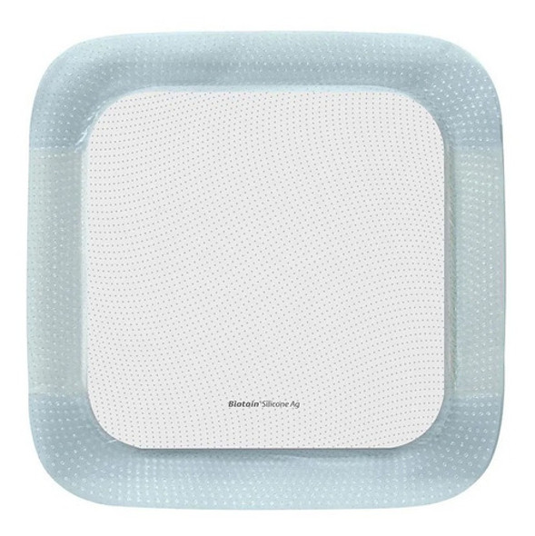 Curativo Silicone E Prata 12x12cm Biatain Ag 39638 Coloplast 0