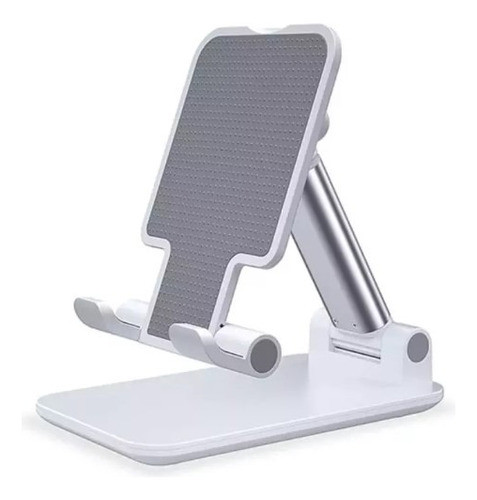 Soporte Celular Tablet Escritorio Plastico Blanco Maravillo 1