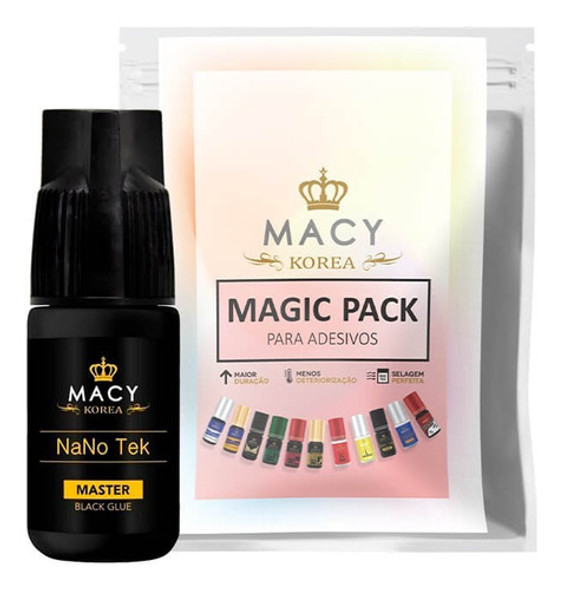 Adesivo Para Cílios Volume E Fio A Fio Nano Tek 3ml Macy 0