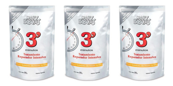 Mary Bosques 3 Minutos Tratamiento Doypack 250 Grs X 3 Uni 0