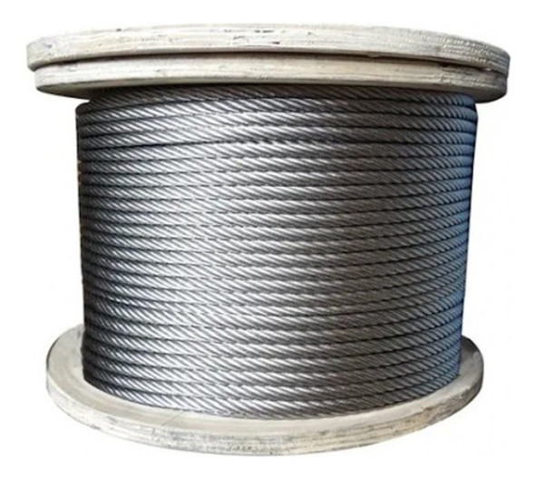 Cable De Acero Galvanizado 2,5mm 1x19 Rollo De 10m 0
