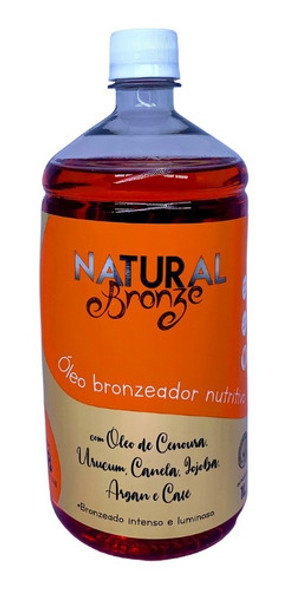 Óleo Nutritivo Bronzeador Cenoura E Urucum 1l Natural Bronze 0