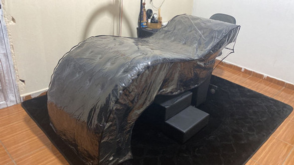 Capa Protetora Para Maca Curvada Estética 70cm Transparente 0