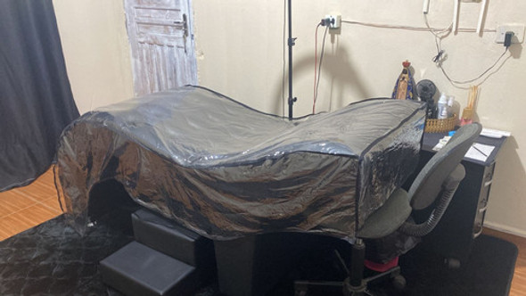 Capa Protetora Para Maca Curvada Estética 70cm Transparente 1