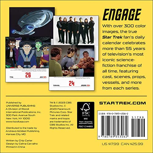 Book : Star Trek Daily 2024 Day-to-day Calendar - Cbs 1