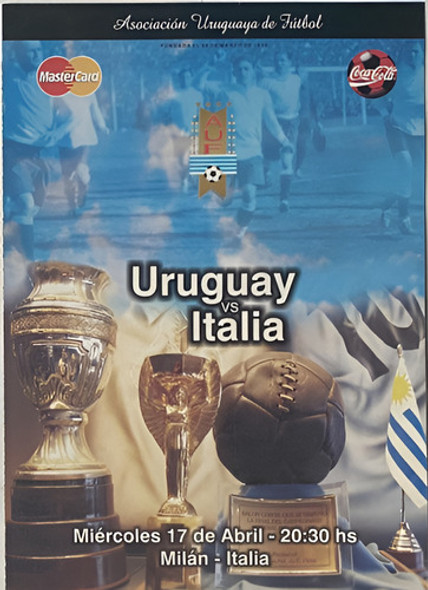 Folleto Del Partido Uruguay Vs Italia Abril 2002, Ez2c1 1 Folleto Del Partido Uruguay Vs Italia Abril 2002, Ez2c1 1