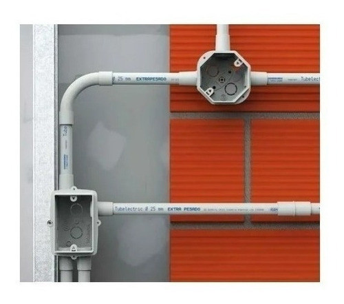 Curva 25mm Pvc Genrod Sistelectric Para Caño Rígido Pack X10 1